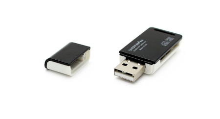 Добави още лукс USB Flash памет Универсален Micro SD / SD / M2 / Mini SD Card Reader / Siyoteam картов четец 